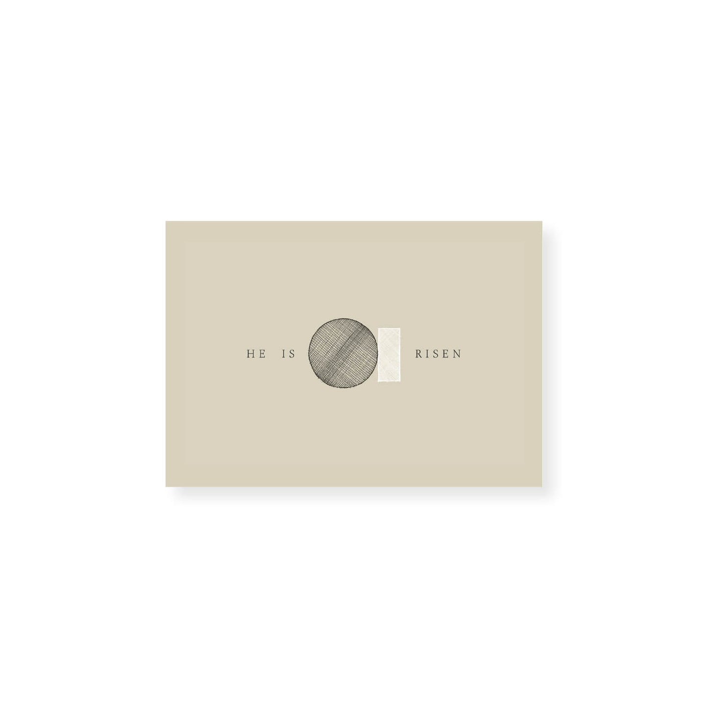 He Is Risen Stone Tomb Minimalist