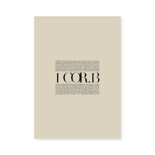 1 Corinthians 13 Full Chapter | Minimalist Design