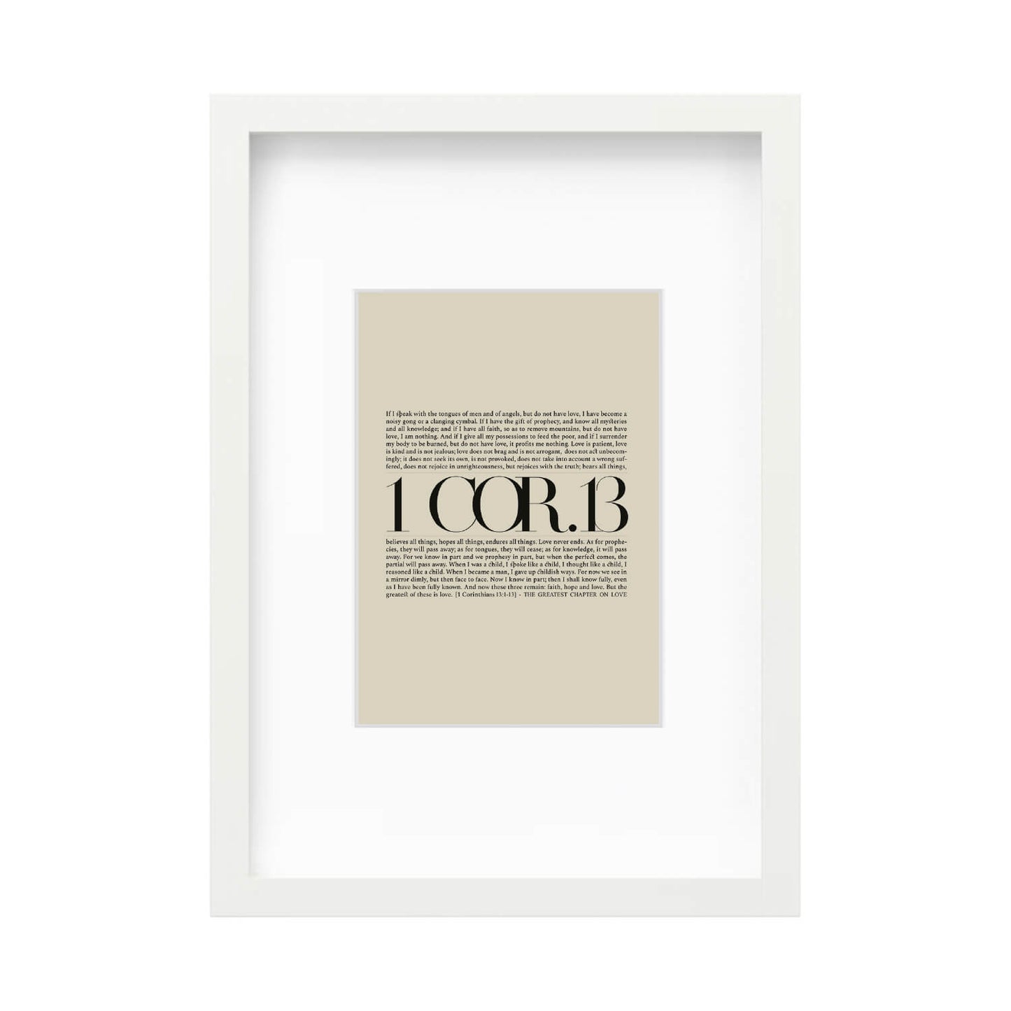 1 Corinthians 13 Full Chapter | Minimalist Design