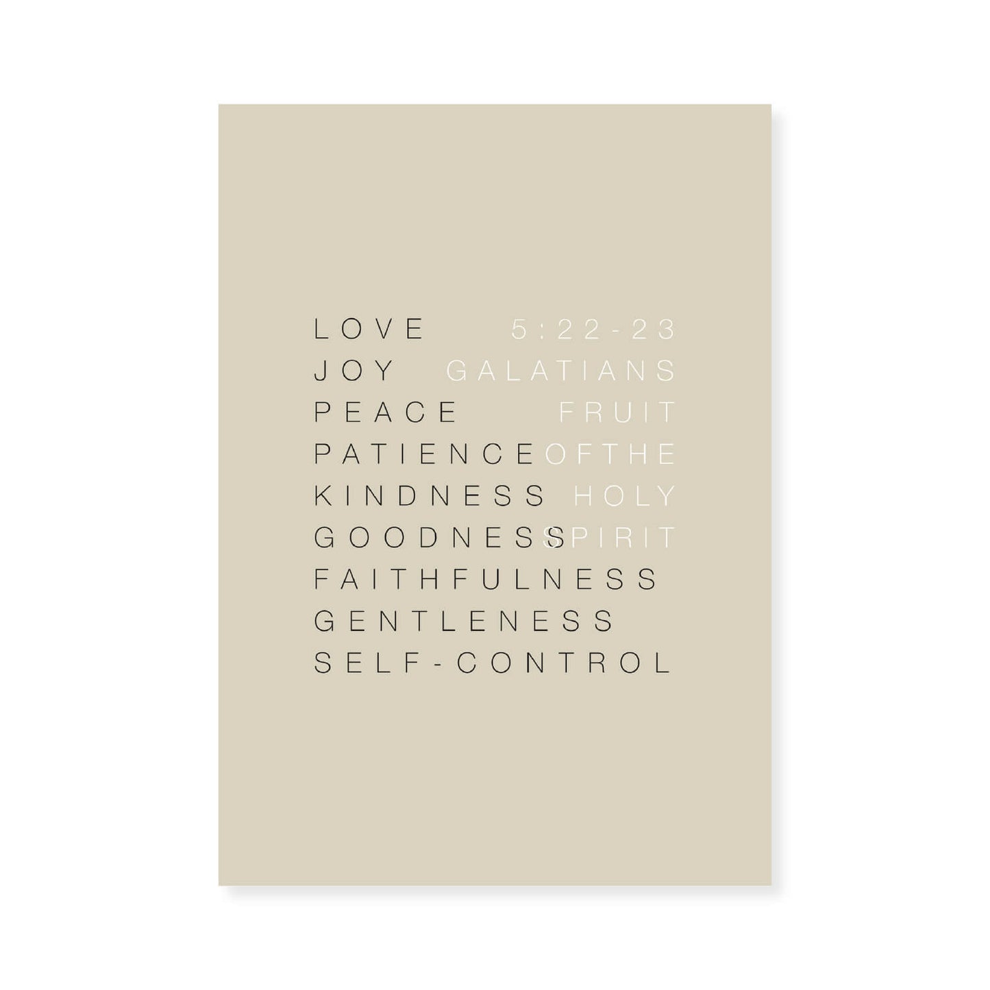 Fruit of the Spirit Wall Art 1 | Minimalist Design