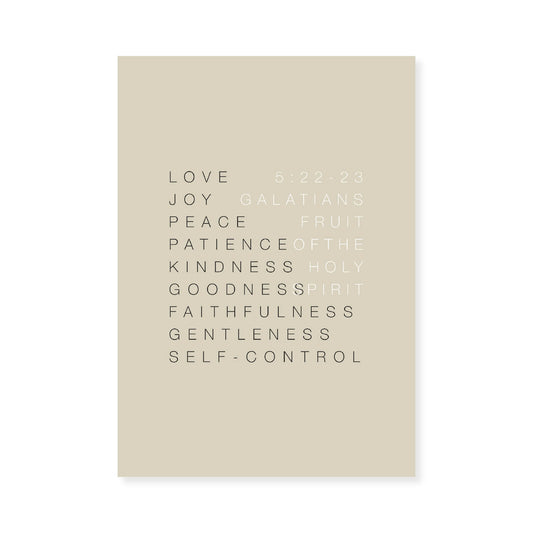 Fruit of the Spirit Wall Art 1 | Minimalist Design
