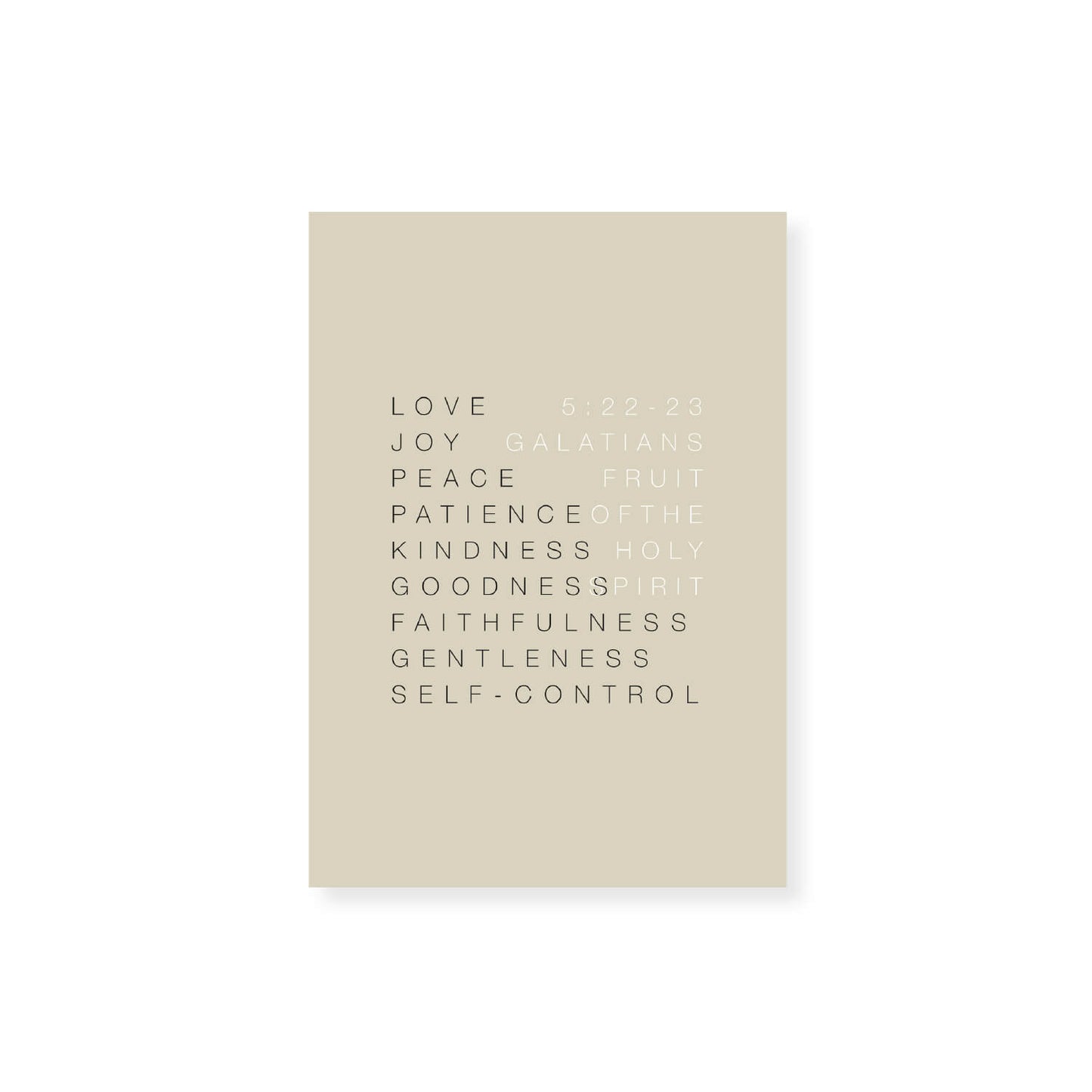 Fruit of the Spirit Wall Art 1 | Minimalist Design