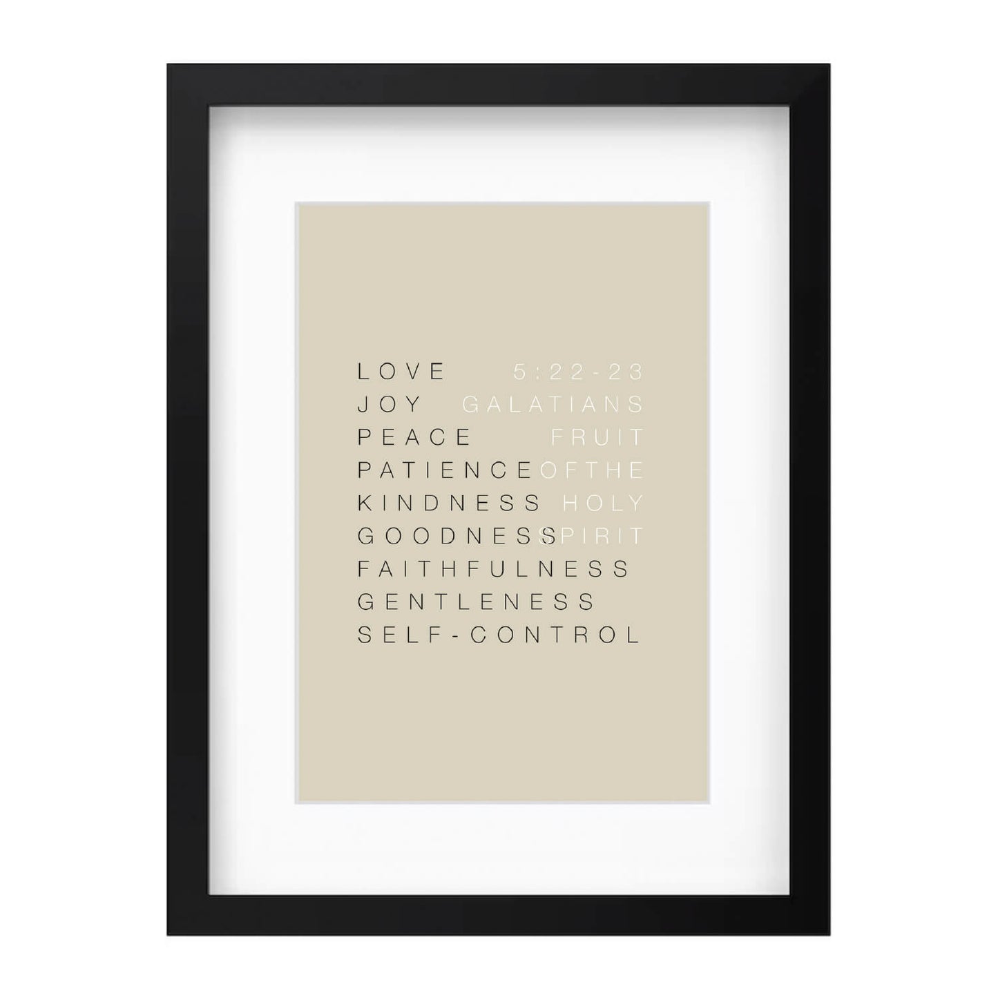 Fruit of the Spirit Wall Art 1 | Minimalist Design
