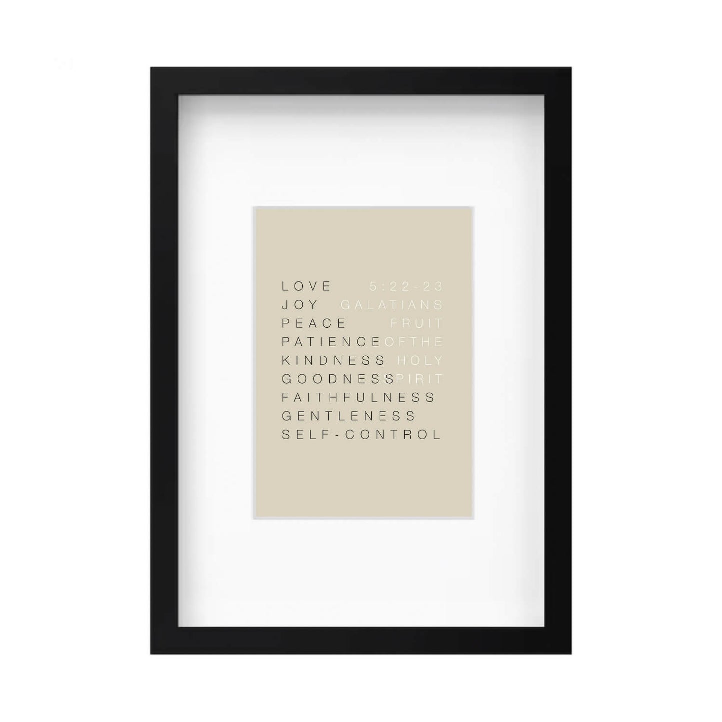 Fruit of the Spirit Wall Art 1 | Minimalist Design