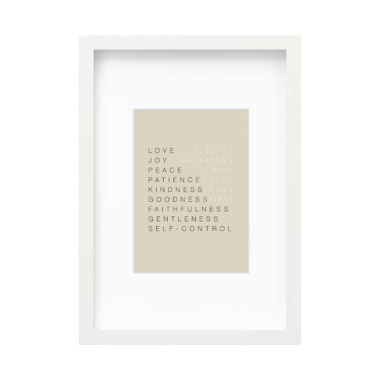 Fruit of the Spirit Wall Art 1 | Minimalist Design