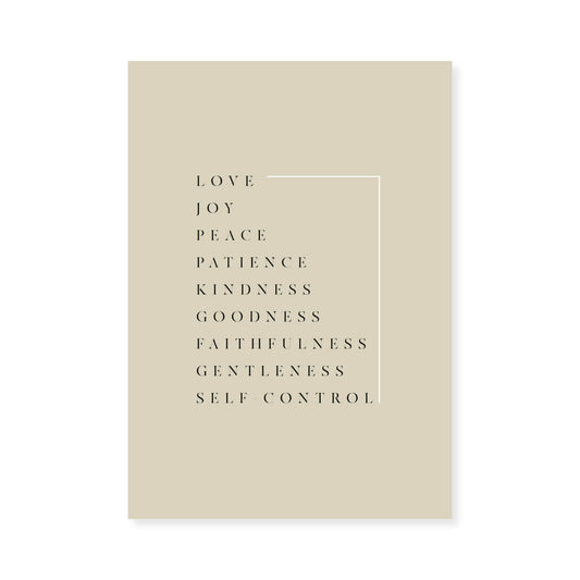 Fruit of the Spirit Wall Art 2 | Minimalist Design