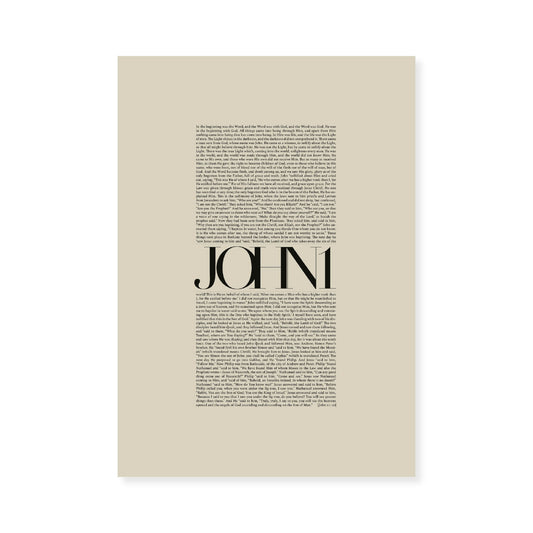 John 1 Full Chapter | Minimalist Design