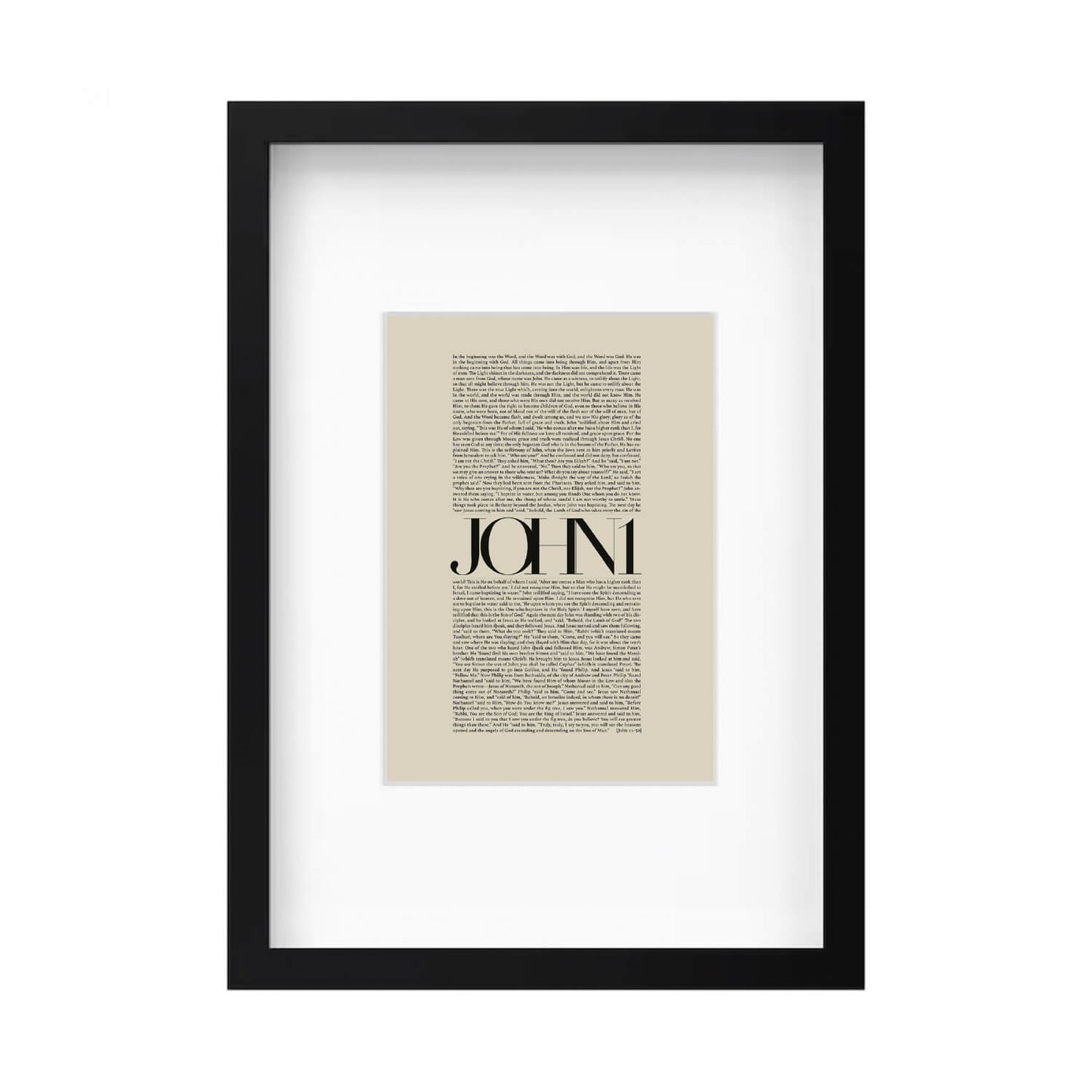 John 1 Full Chapter | Minimalist Design