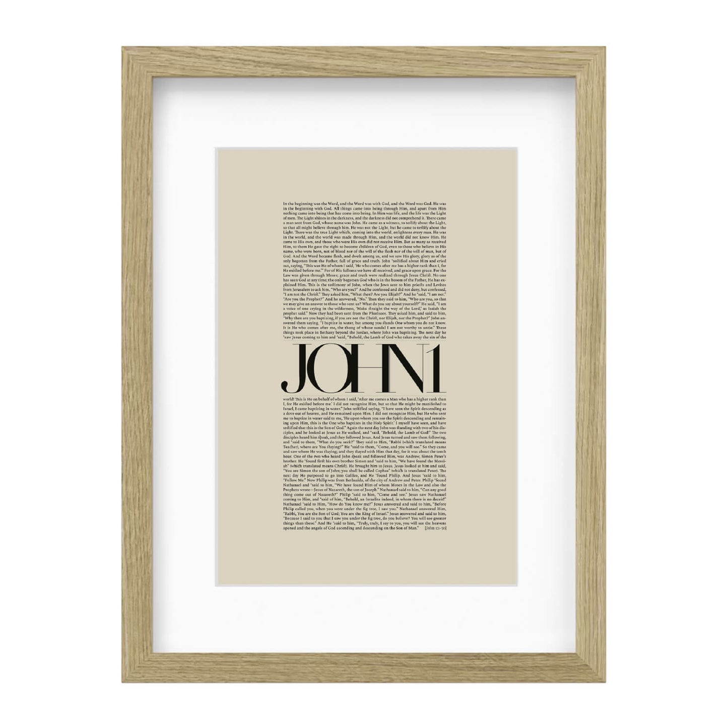 John 1 Full Chapter | Minimalist Design