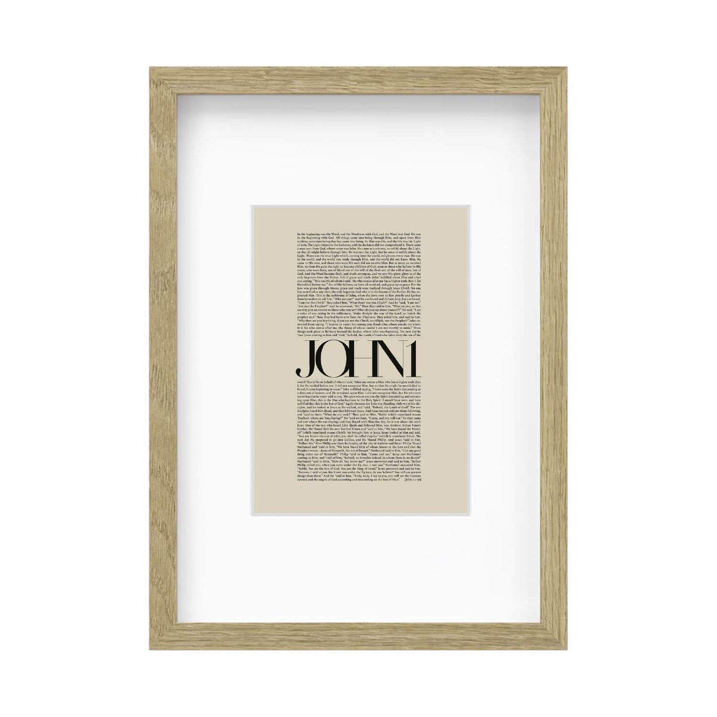 John 1 Full Chapter | Minimalist Design