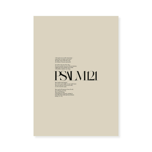 Psalm 121 Full Chapter | Minimalist Design