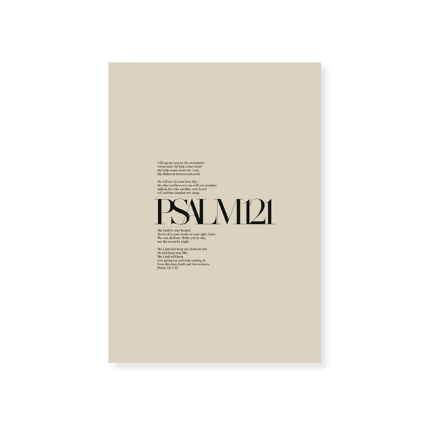 Psalm 121 Full Chapter | Minimalist Design