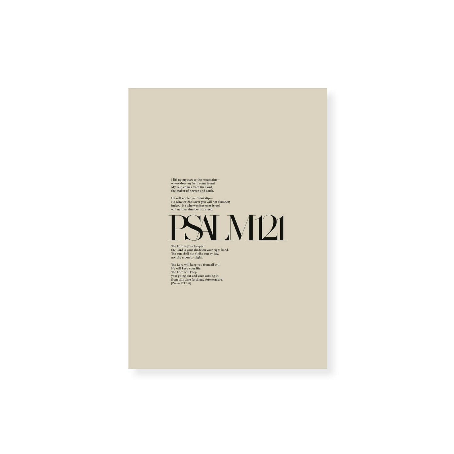 Psalm 121 Full Chapter | Minimalist Design