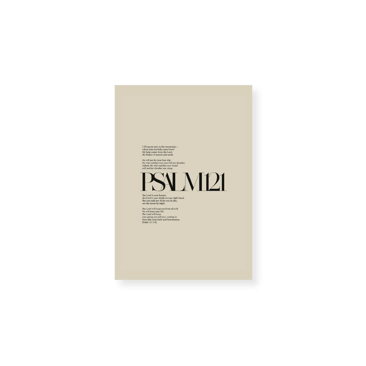 Psalm 121 Full Chapter | Minimalist Design