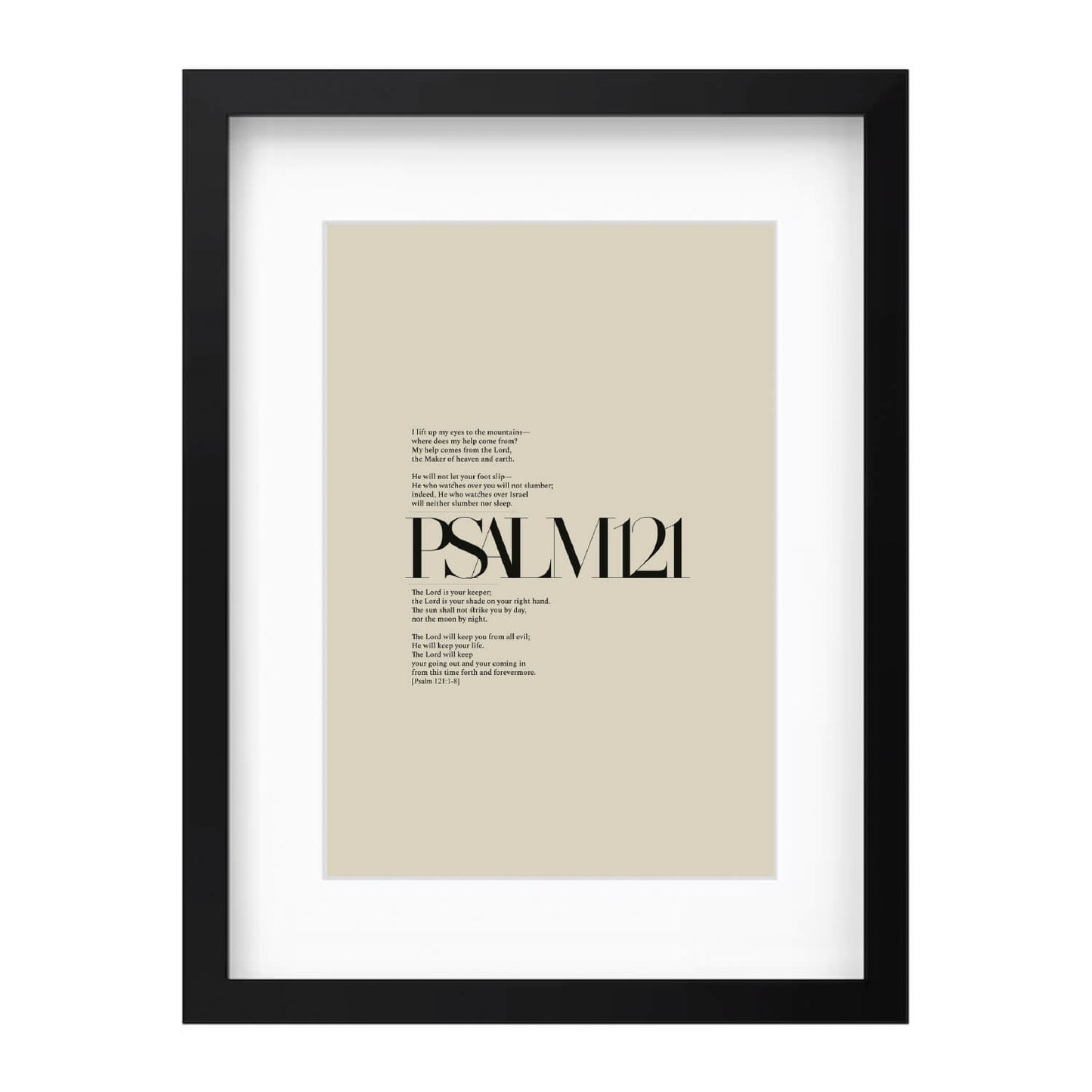 Psalm 121 Full Chapter | Minimalist Design