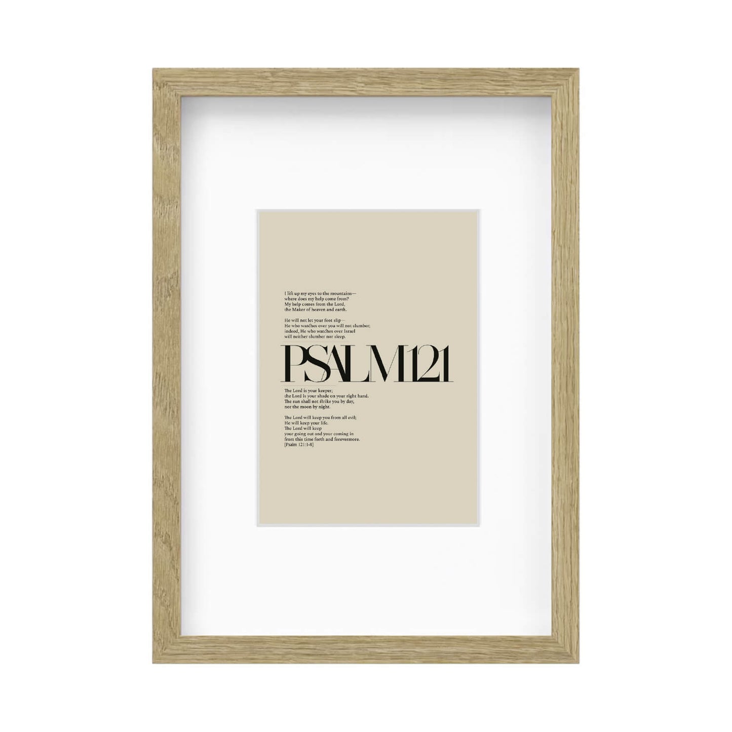 Psalm 121 Full Chapter | Minimalist Design
