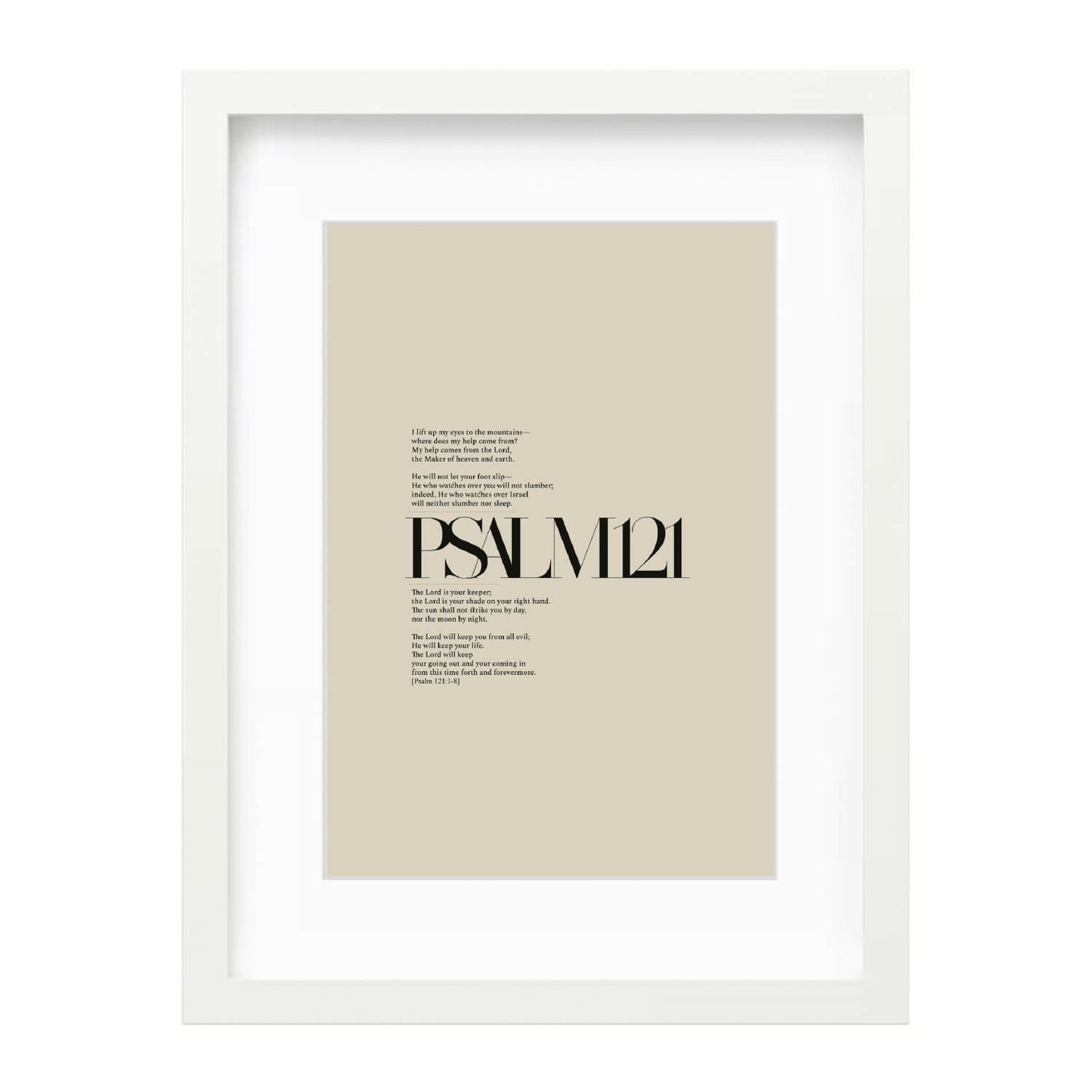 Psalm 121 Full Chapter | Minimalist Design