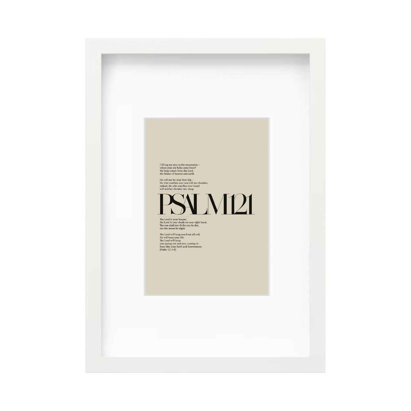 Psalm 121 Full Chapter | Minimalist Design