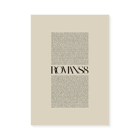 Romans 8 Full Chapter | Minimalist Design