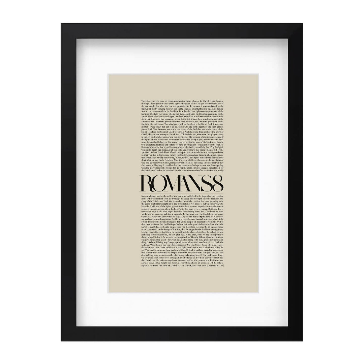 Romans 8 Full Chapter | Minimalist Design