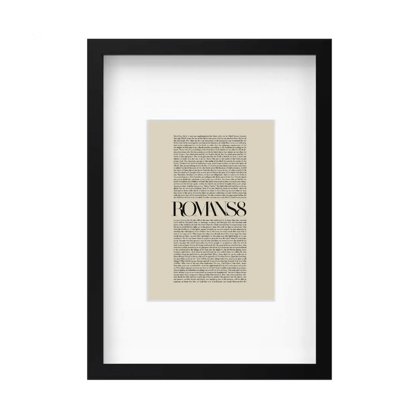 Romans 8 Full Chapter | Minimalist Design