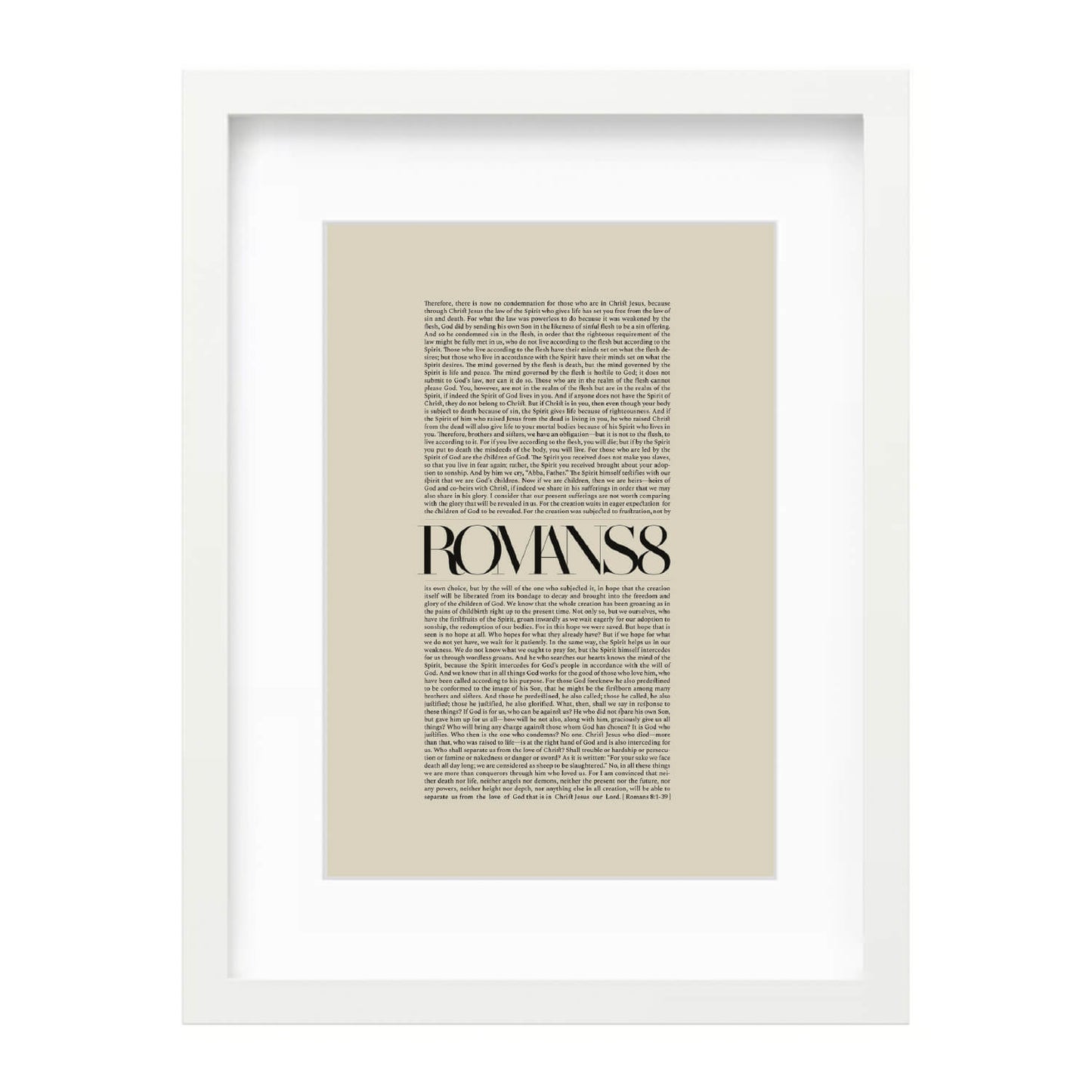 Romans 8 Full Chapter | Minimalist Design