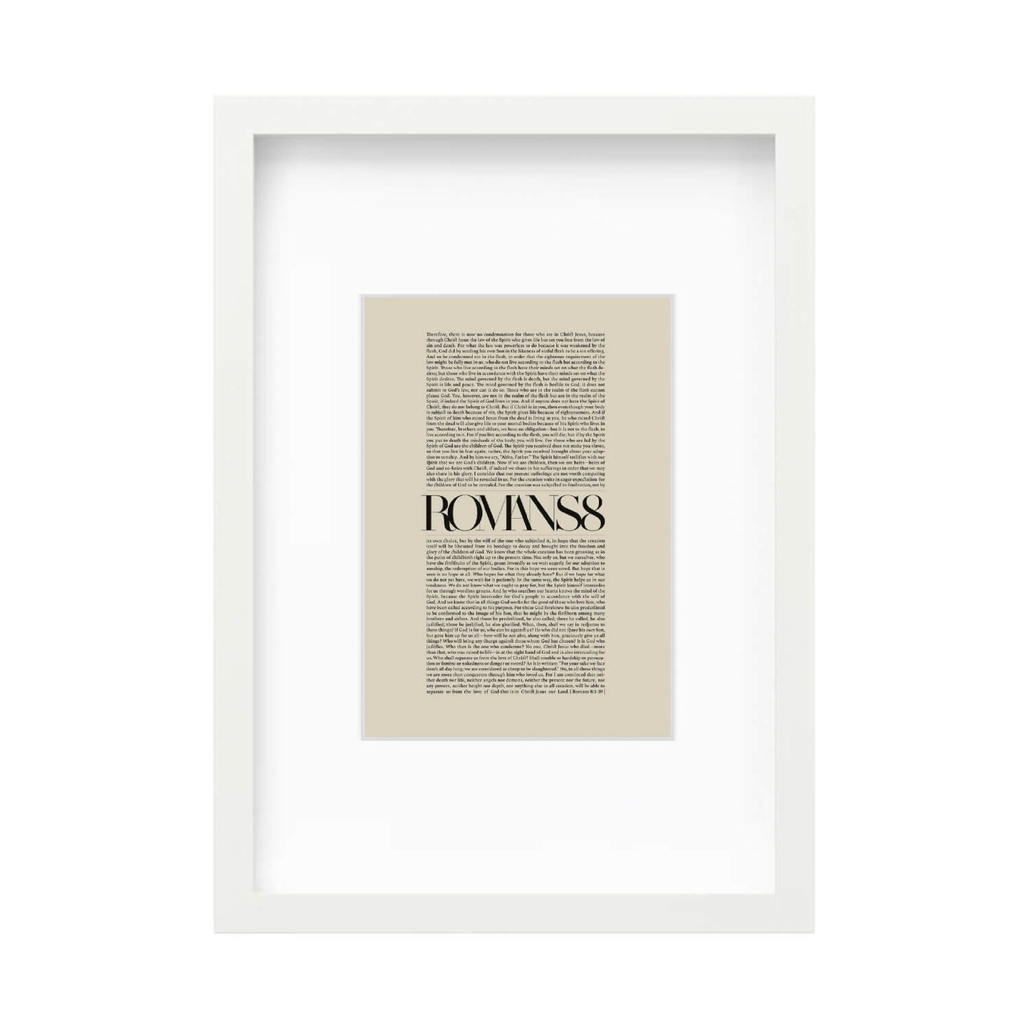 Romans 8 Full Chapter | Minimalist Design