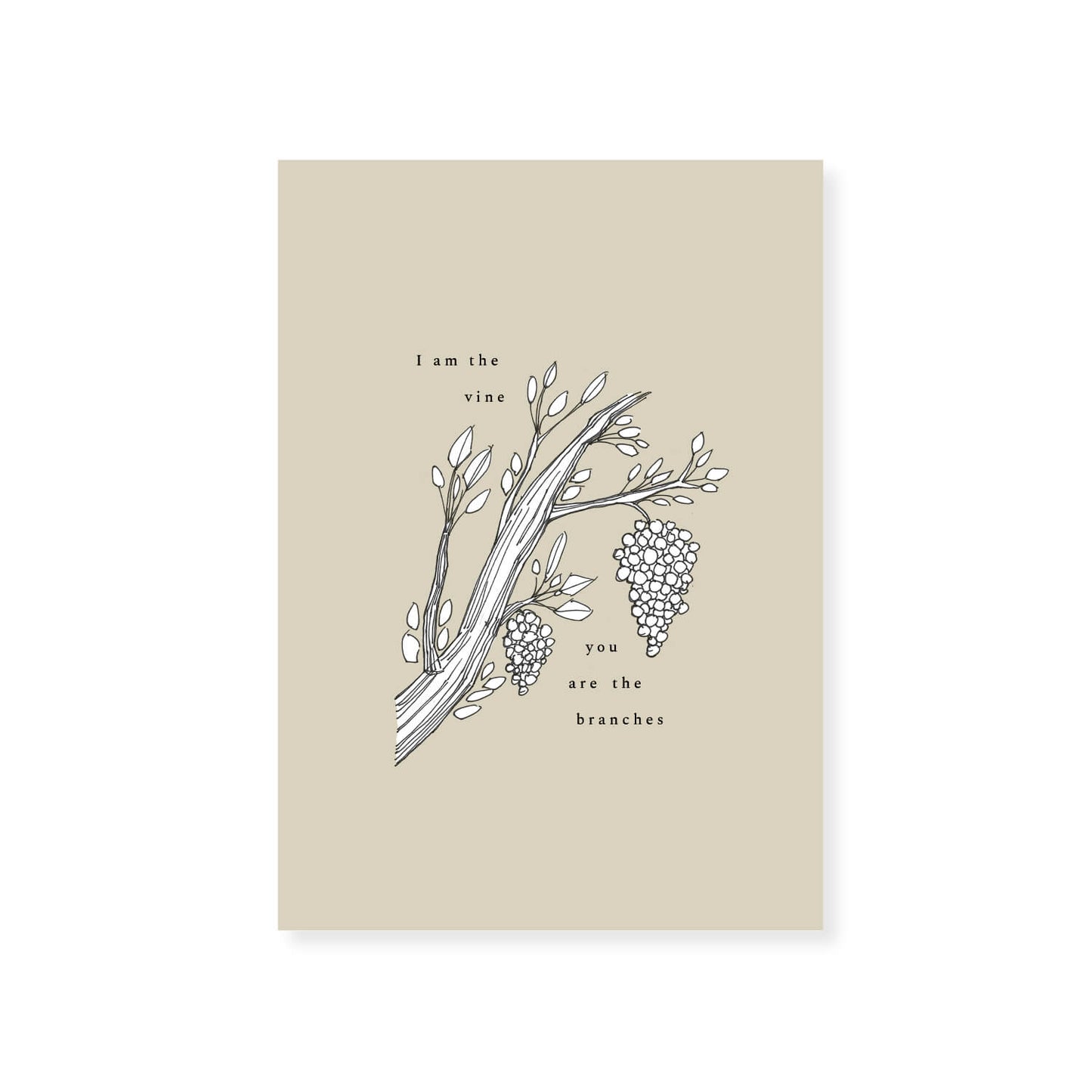 I AM the Vine You are the Branches